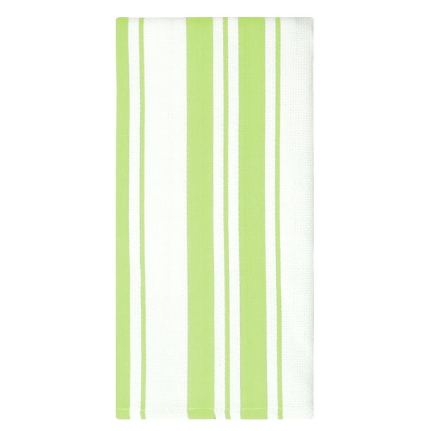 Set of 2 MUkitchen 100% Cotton Stripe Dishcloth Pistachio Set of 2 MUkitchen 100% Cotton Stripe Dishcloth Pistachio